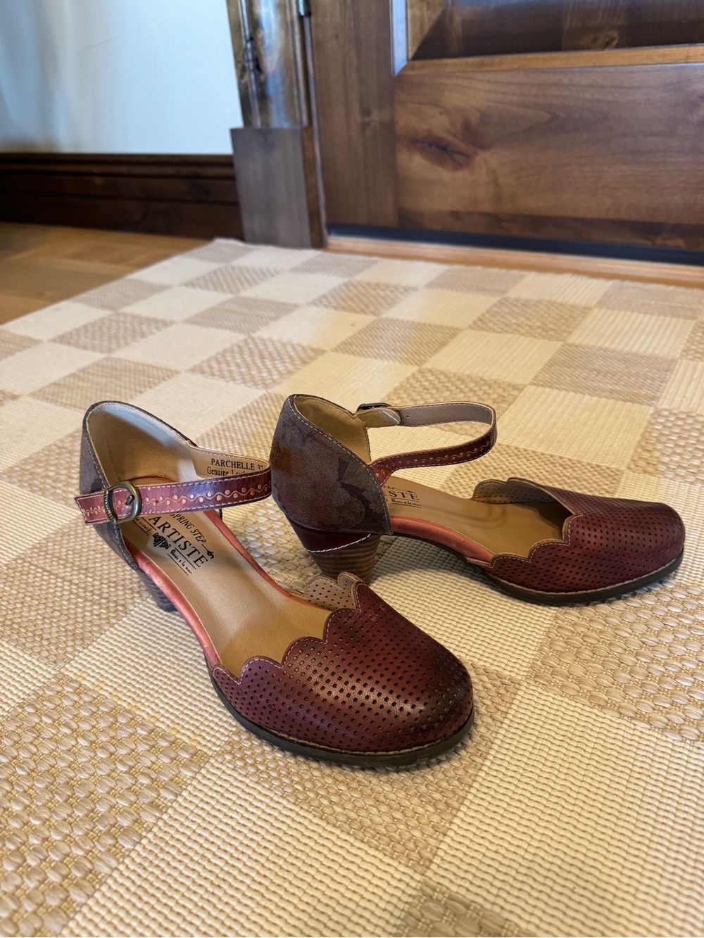 L'ATISTE by Spring Step Parchelle Bordeaux Mary Jane Pumps - Picture 2 of 10